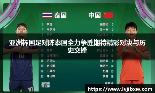 亚洲杯国足对阵泰国全力争胜期待精彩对决与历史交锋